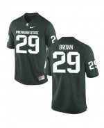 Men's Shakur Brown Michigan State Spartans #29 Nike NCAA Green Authentic College Stitched Football Jersey DO50B54QO